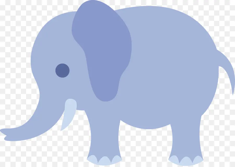 Éléphant Bleu，Mignon PNG