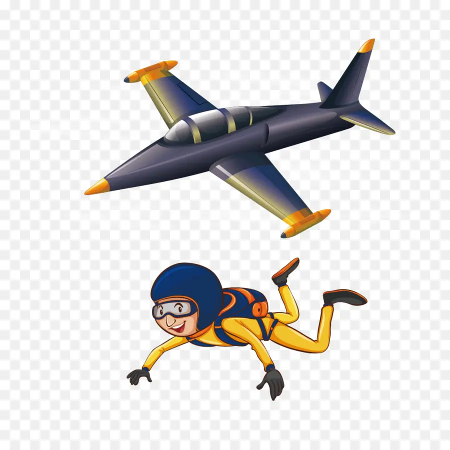 Parachutiste Et Jet，Parachute PNG