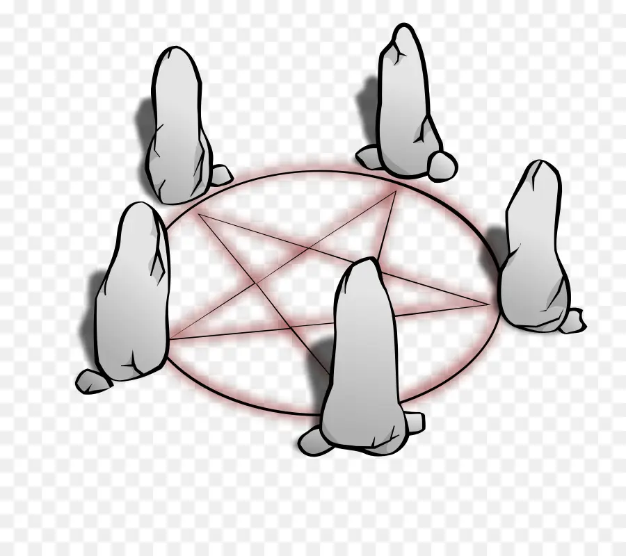 Cercle De Pierres，Pentacle PNG