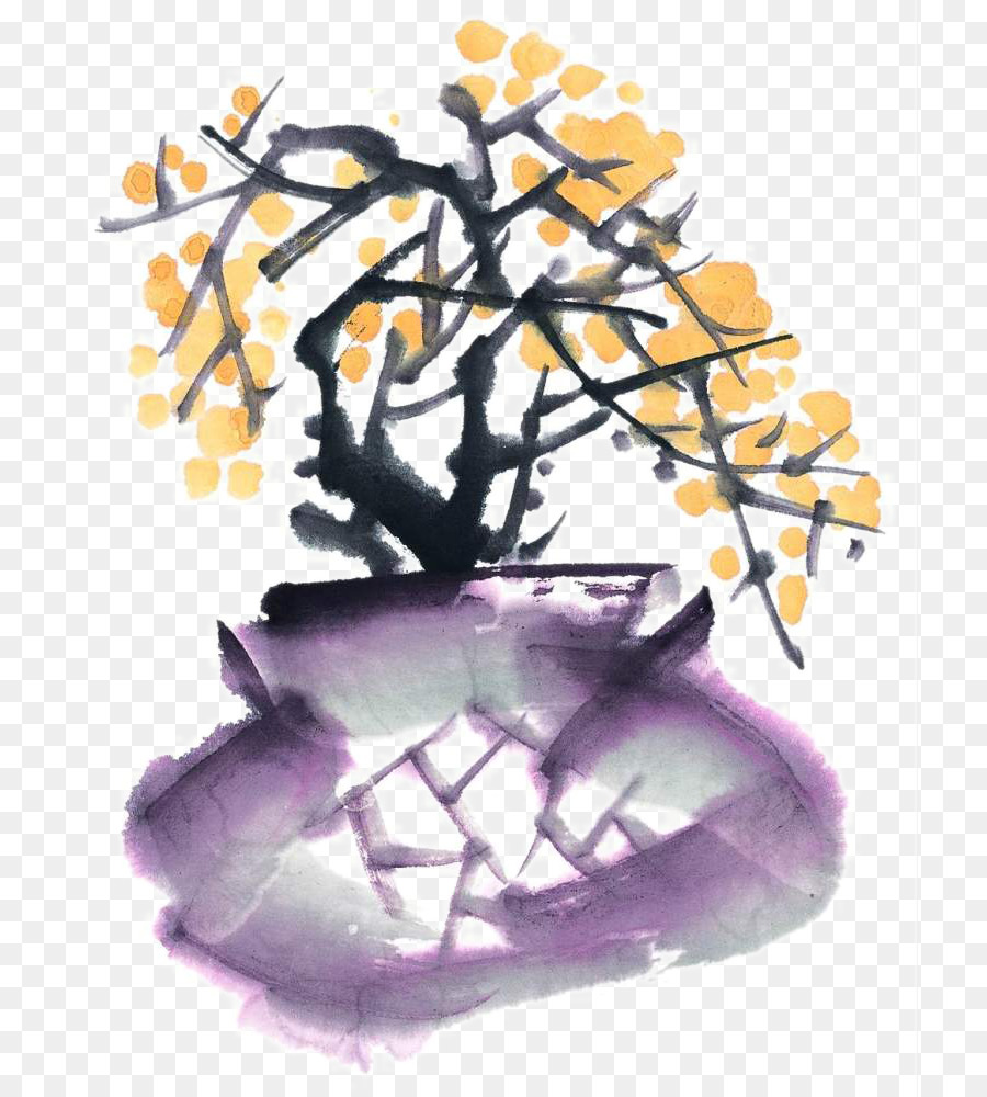 Arbre Aquarelle，Aquarelle PNG