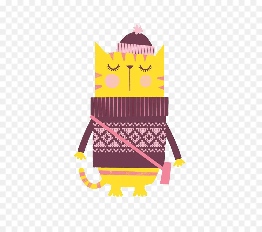 Chat Jaune，Pull Over PNG