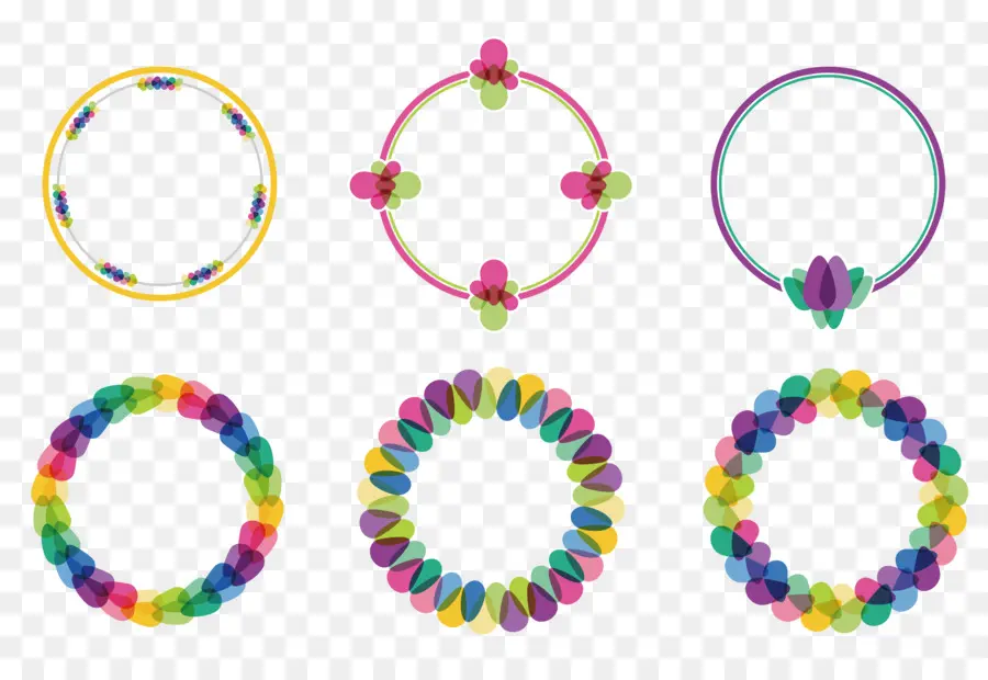 Anneaux Colorés，Cercles PNG