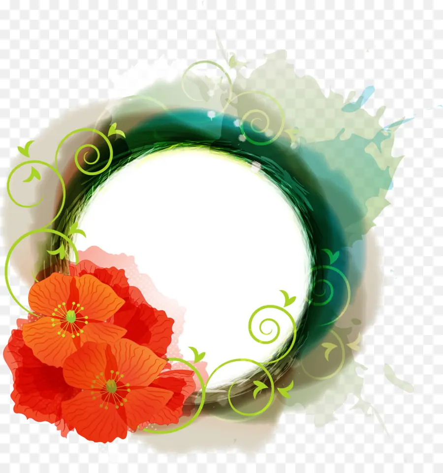 Cadre Floral，Fleurs PNG