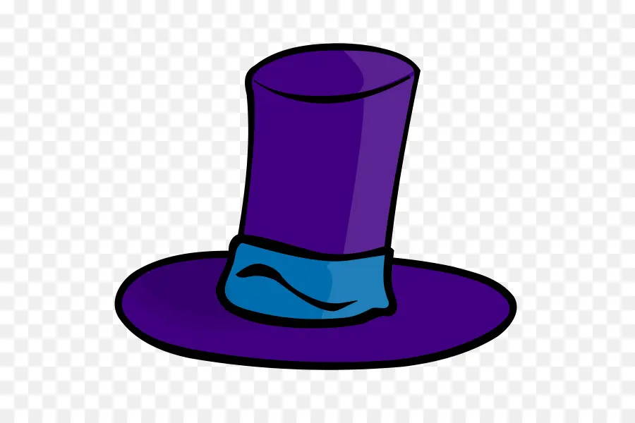 Chapeau Haut De Forme，Violet PNG