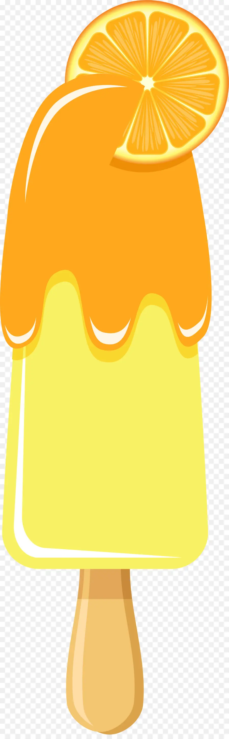 Glace à L'orange，Glace Glacée PNG