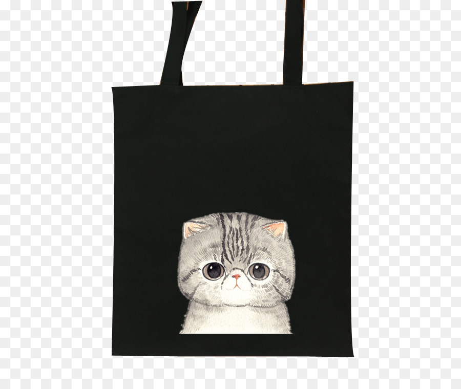 Sac Fourre Tout Chat，Noir PNG