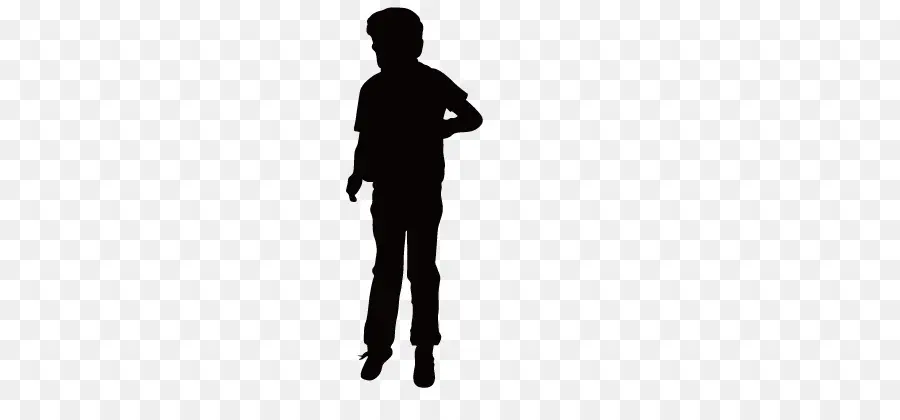 Silhouette D'un Enfant，Enfant PNG