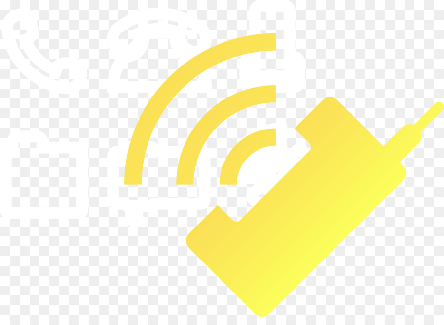 Icône De Téléphone Jaune，Communication PNG