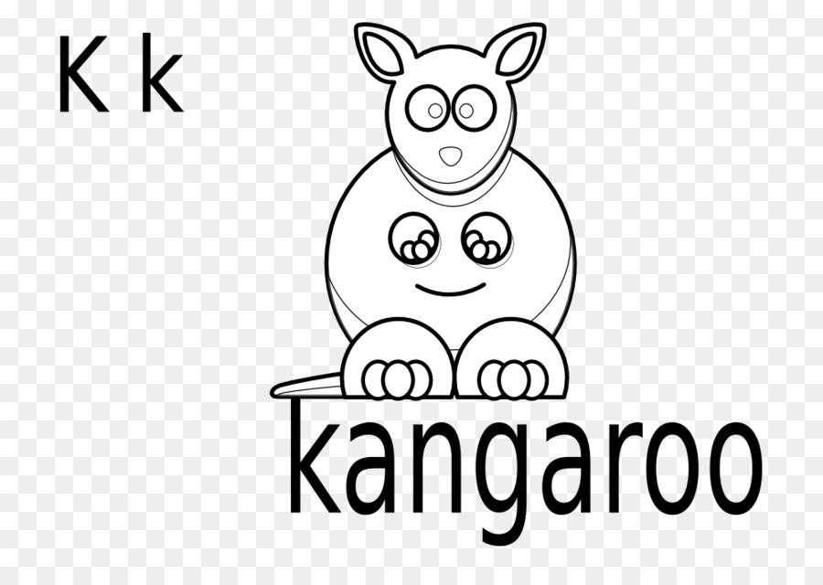 Kangourou，Livre De Coloriage PNG