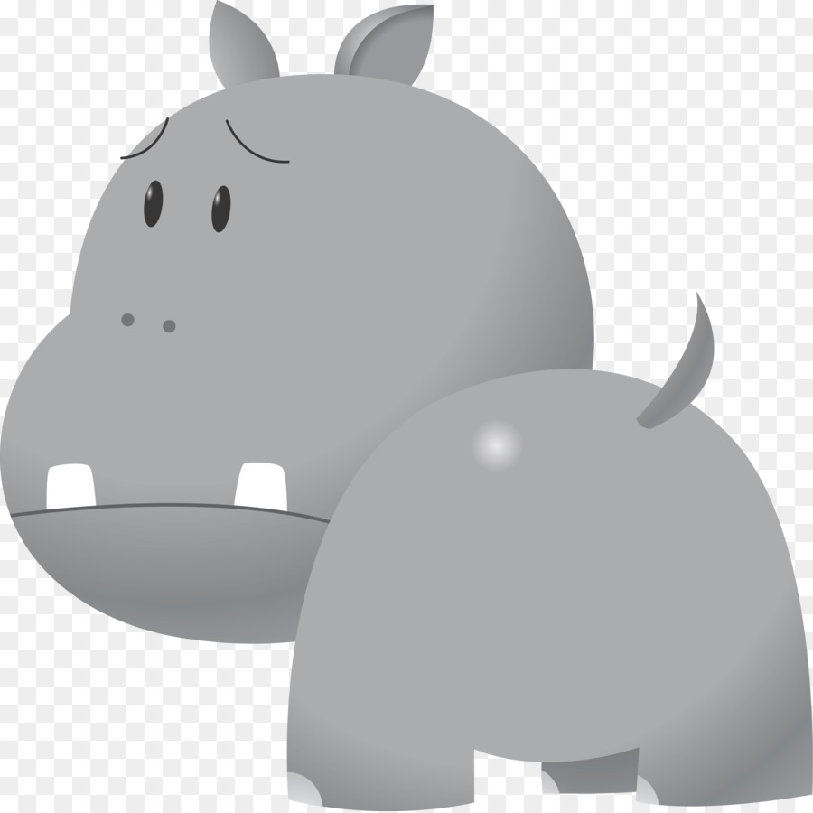 Hippopotame，Dessin Animé PNG