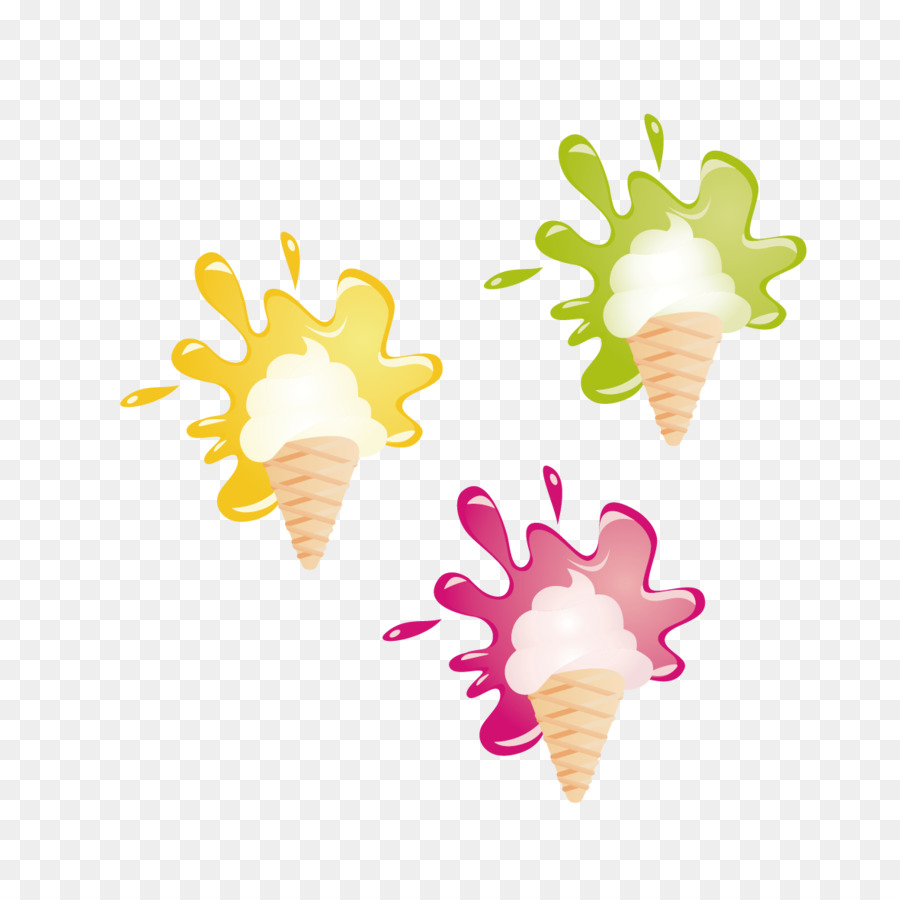 Cornets De Crème Glacée，Dessert PNG