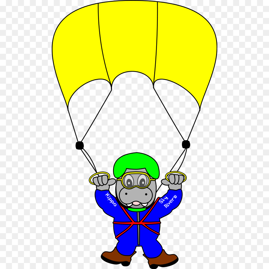 Parachutisme，Dessin Animé PNG