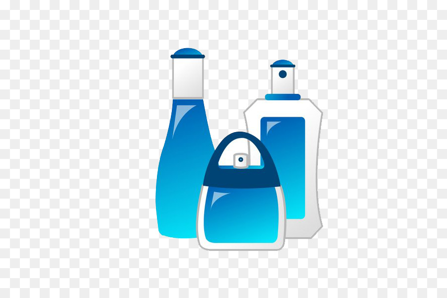 Bouteilles Cosmétiques，Bleu PNG