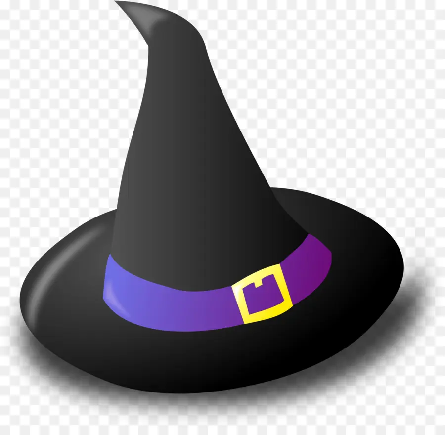 Chapeau De Sorcière Violet，Halloween PNG