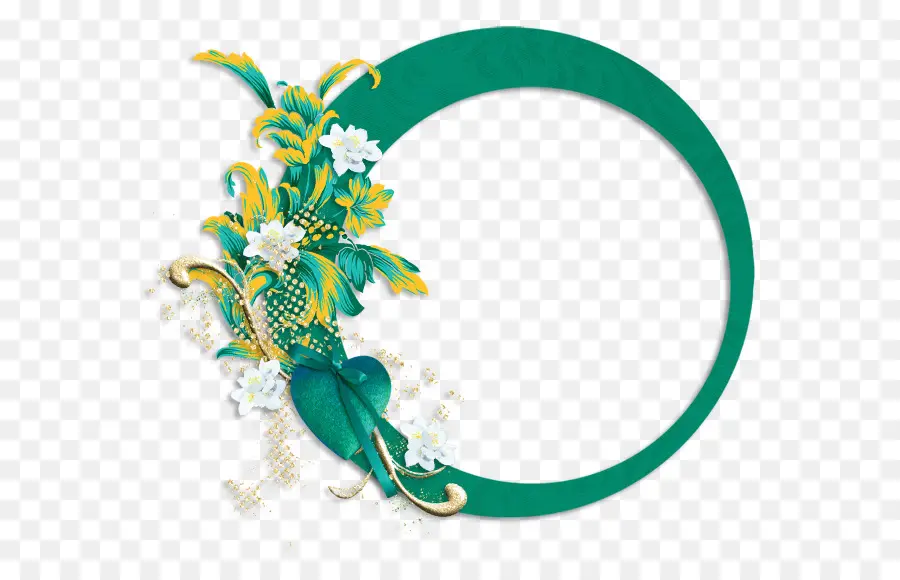 Cadre Décoratif，Fleurs PNG