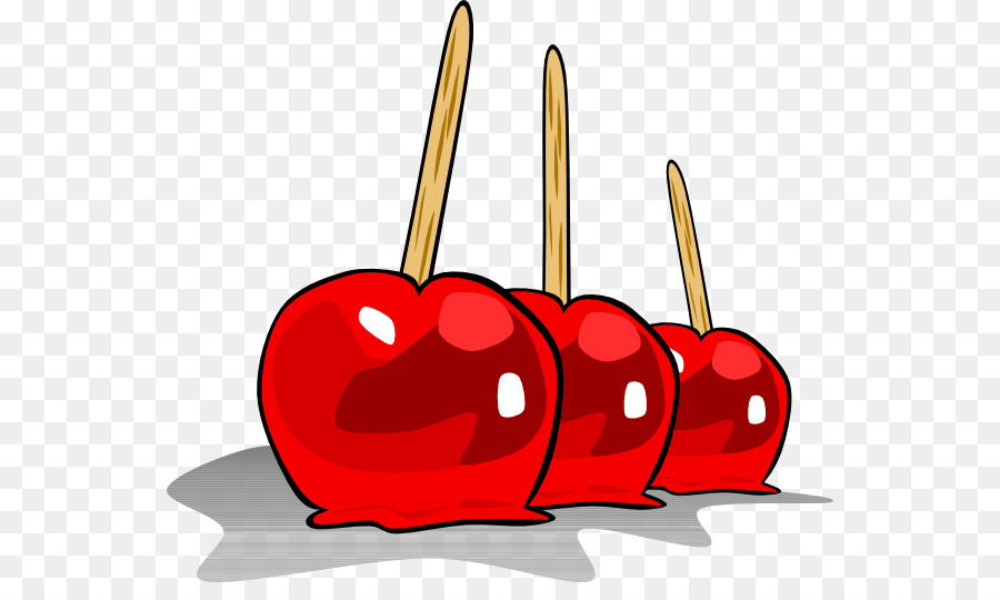 Pommes De Bonbon Rouges，Doux PNG