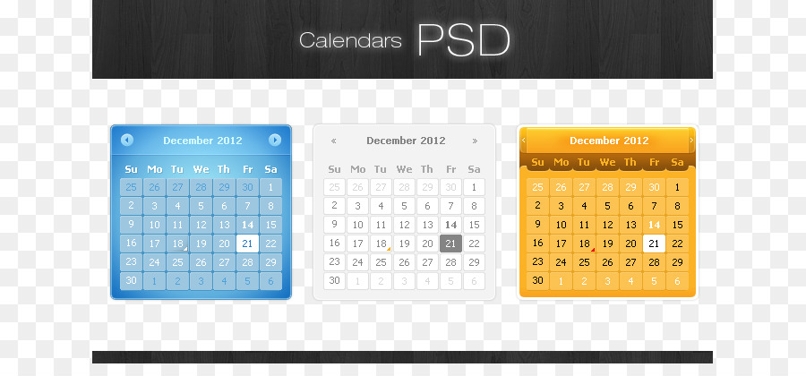 Calendrier，Modèle PNG