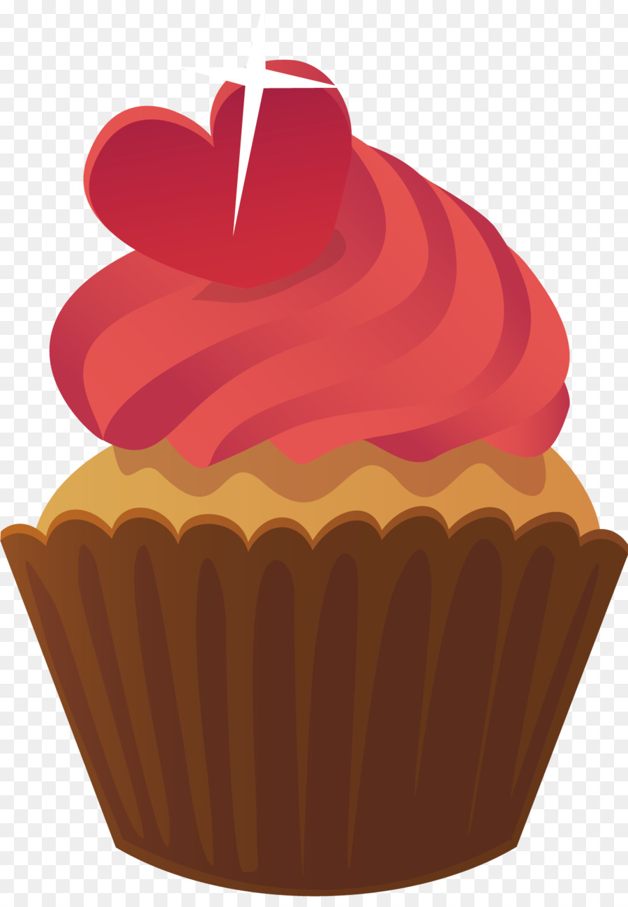 Petit Gâteau，Glaçage Rouge PNG