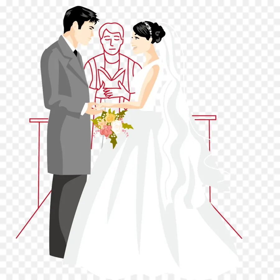 Couples De Mariage，Mariée PNG