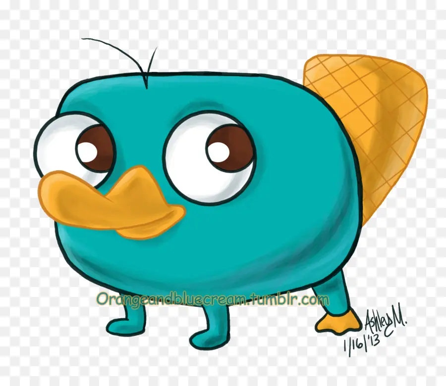 Ornithorynque Bleu，Dessin Animé PNG