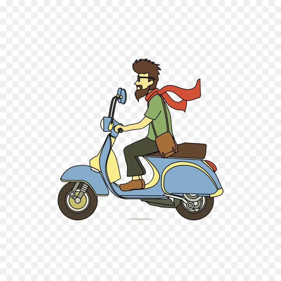 Homme Sur Scooter，Équitation PNG