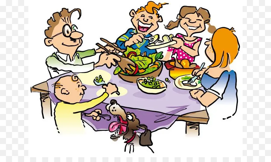 Dîner En Famille，Tableau PNG