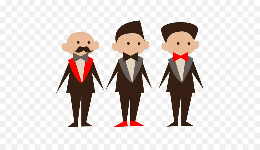 Trois Hommes，Costumes PNG