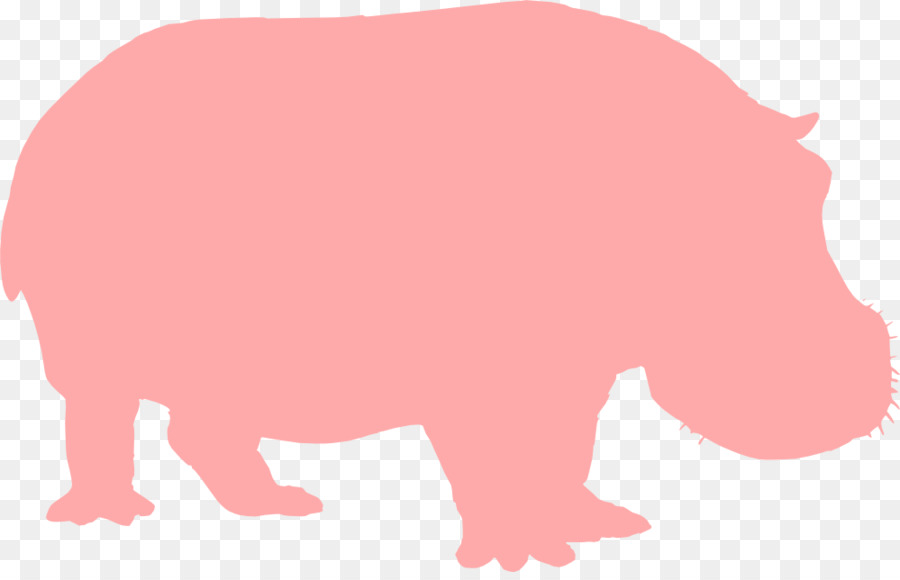 Hippopotame，Silhouette PNG