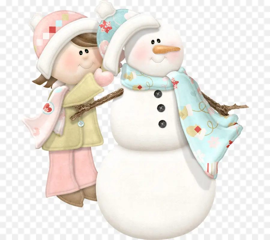 Bonhomme De Neige Et Enfant，Hiver PNG