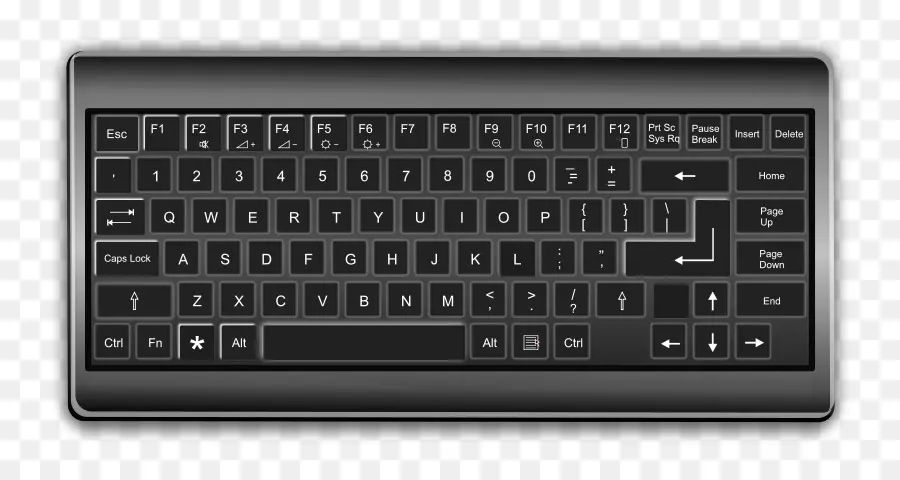 Clavier，Noir PNG