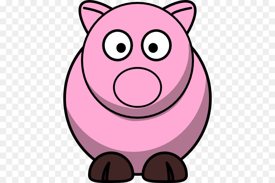 Visage De Cochon，Dessin Animé PNG