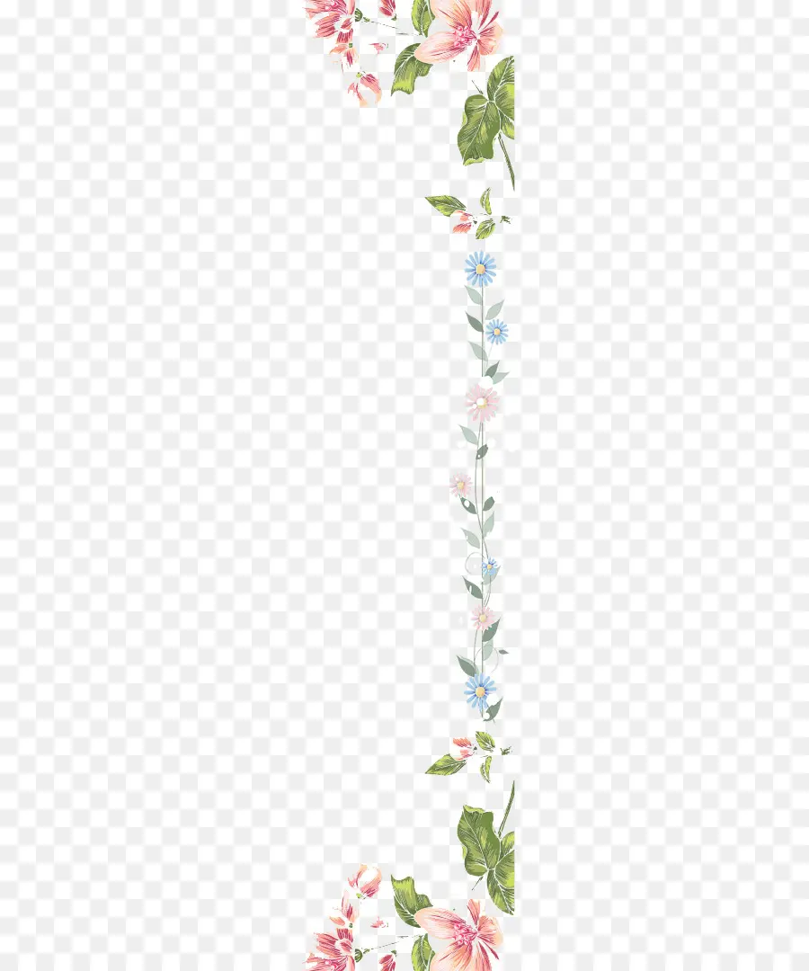 Bordure Florale，Fleurs PNG