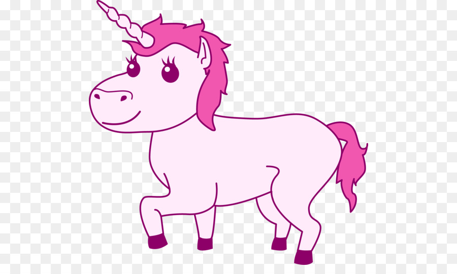 Licorne Rose，Corne PNG