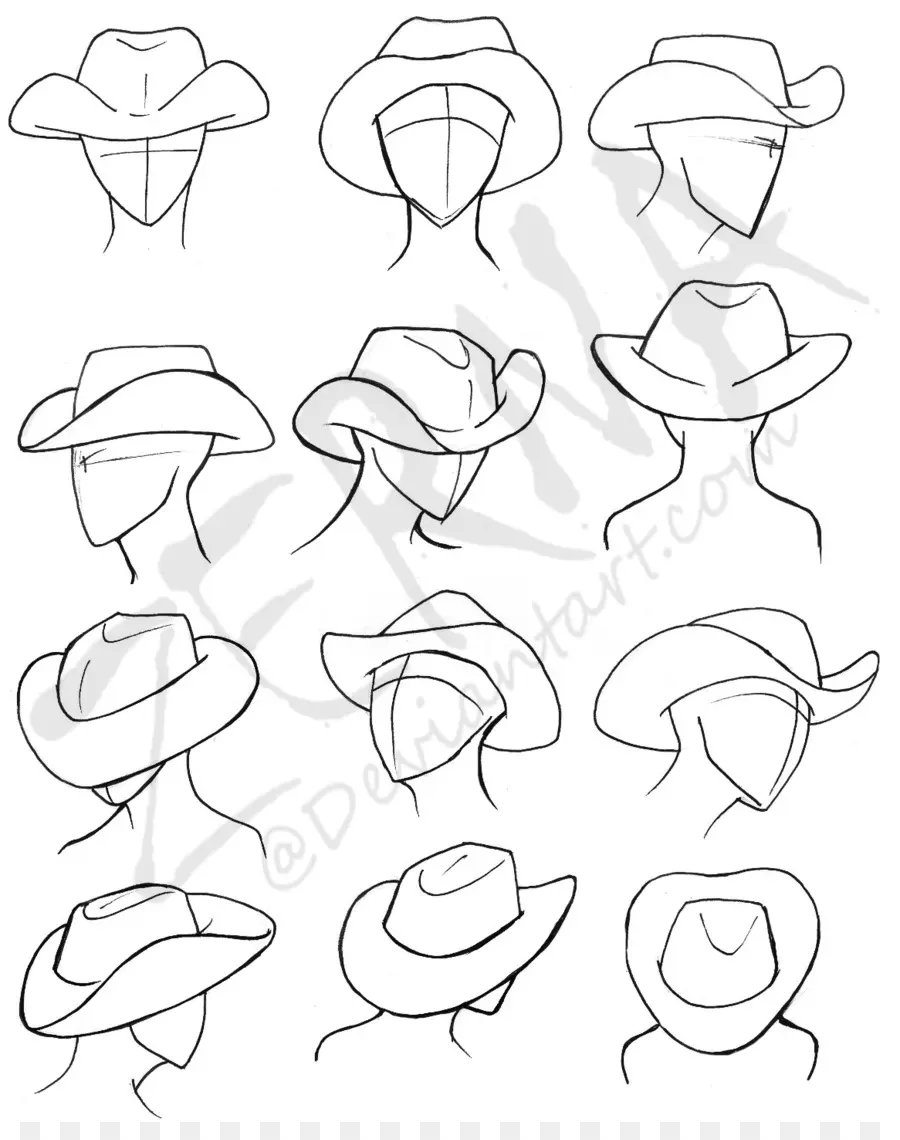 Dessin，Chapeau De Cow Boy PNG