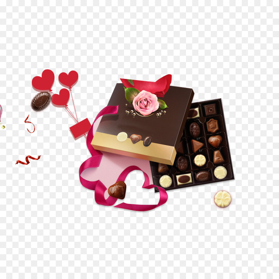 Boîtes De Chocolats En Forme De Coeur，Chocolats PNG