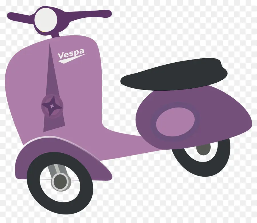 Vespa Violette，Scooter PNG