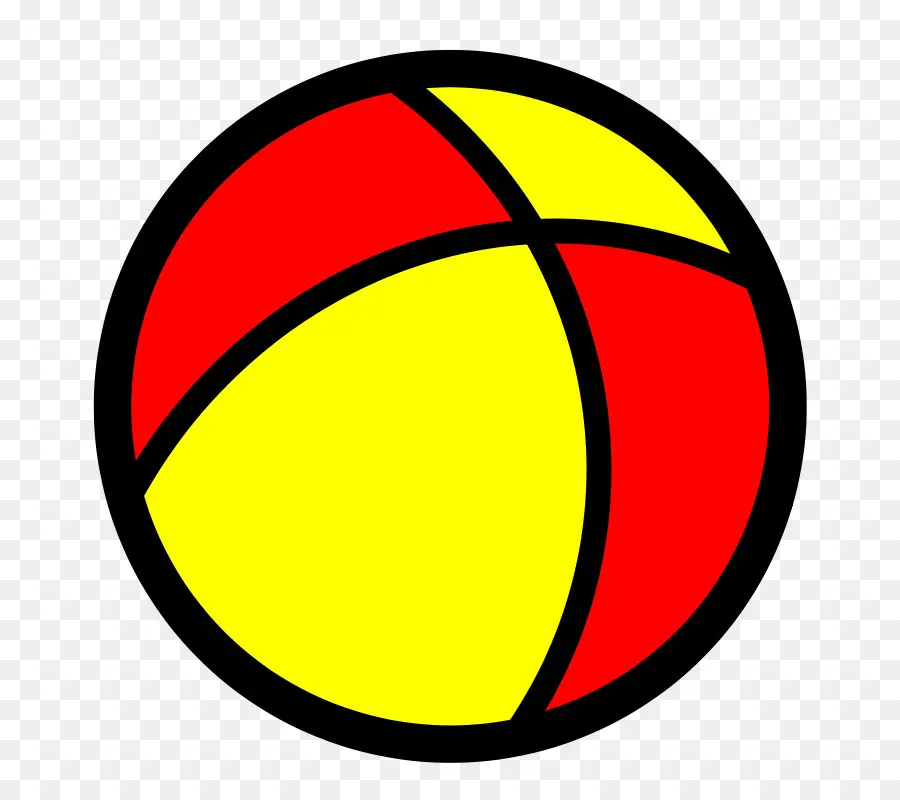 Boule Rouge Et Jaune，Jouer PNG