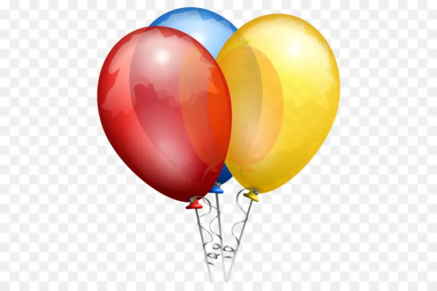 Ballons Colorés，Faire La Fête PNG