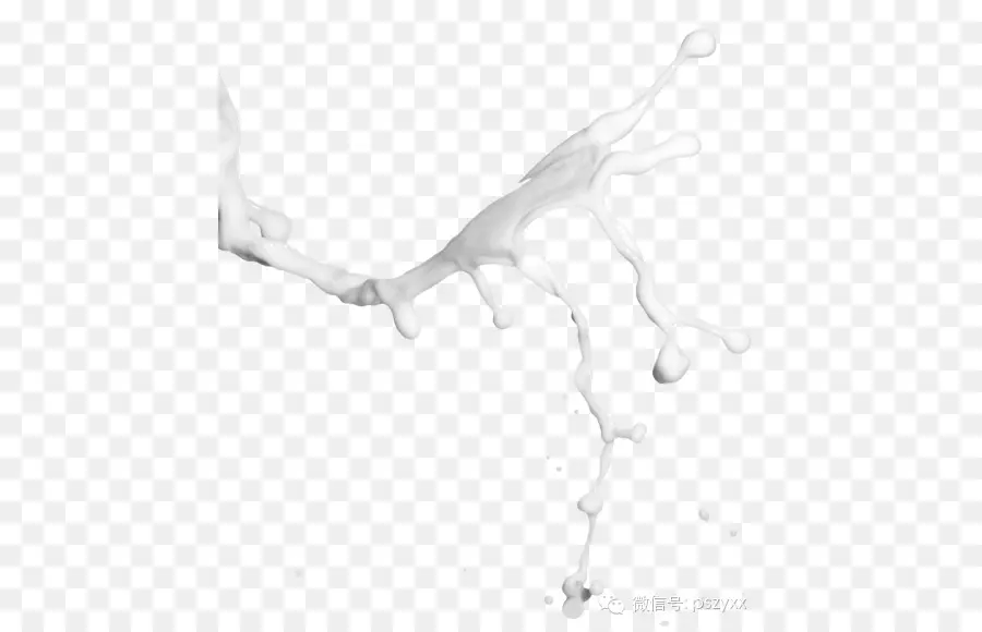 Éclaboussure De Lait，Blanc PNG