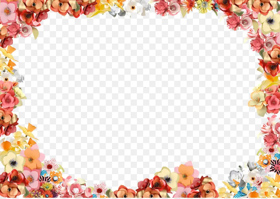 Cadre Floral，Fleurs PNG