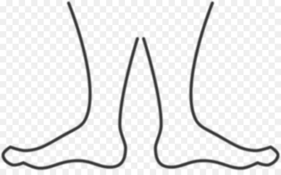 Contour Des Pieds，Esquisser PNG