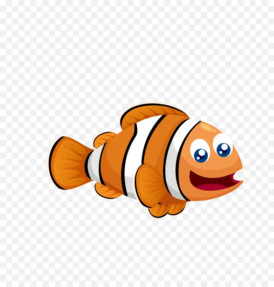 Poisson Clown，Dessin Animé PNG