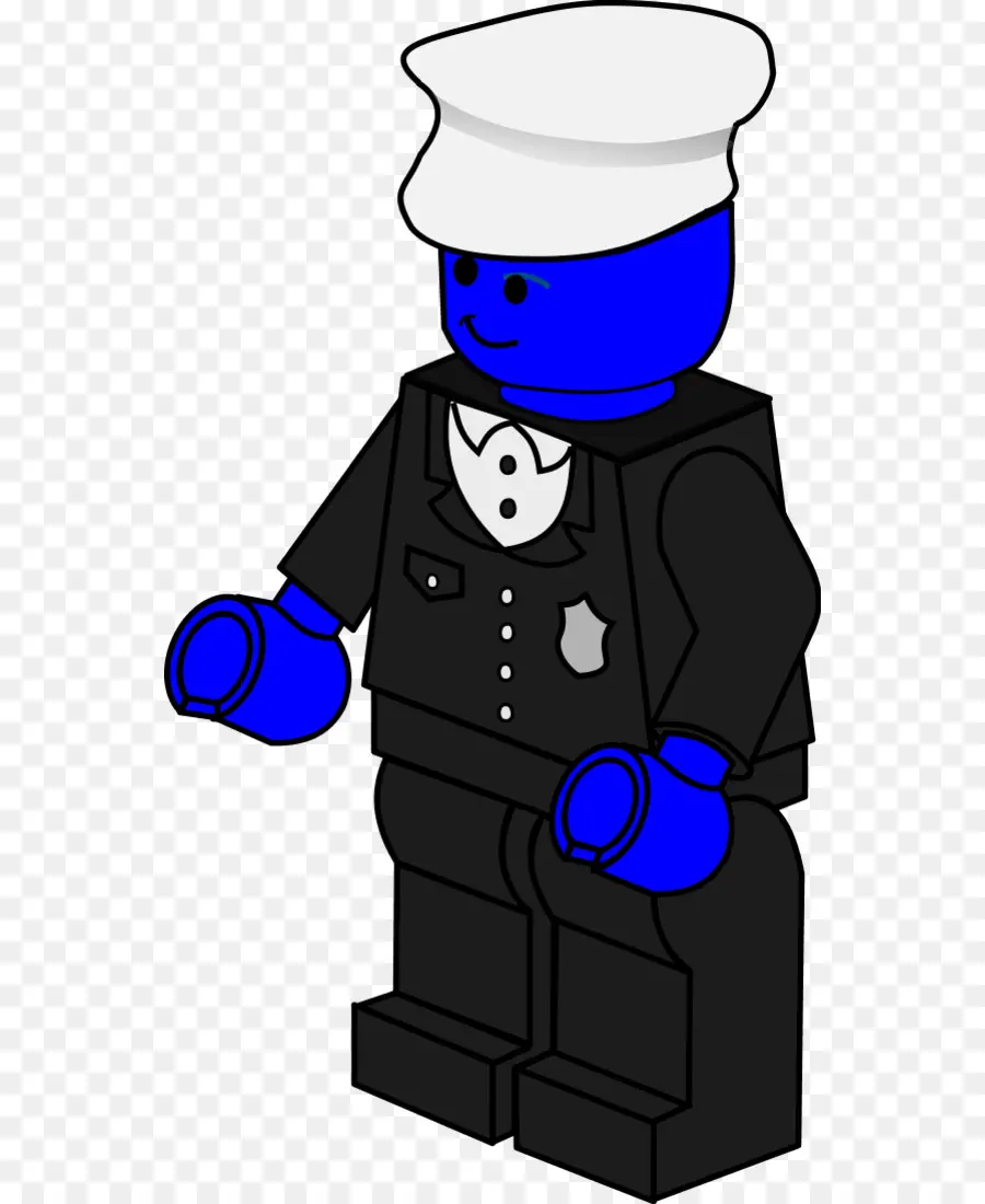 Policier Lego Bleu，Chiffre PNG