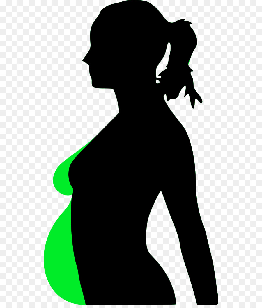 Femme Enceinte，Silhouette PNG