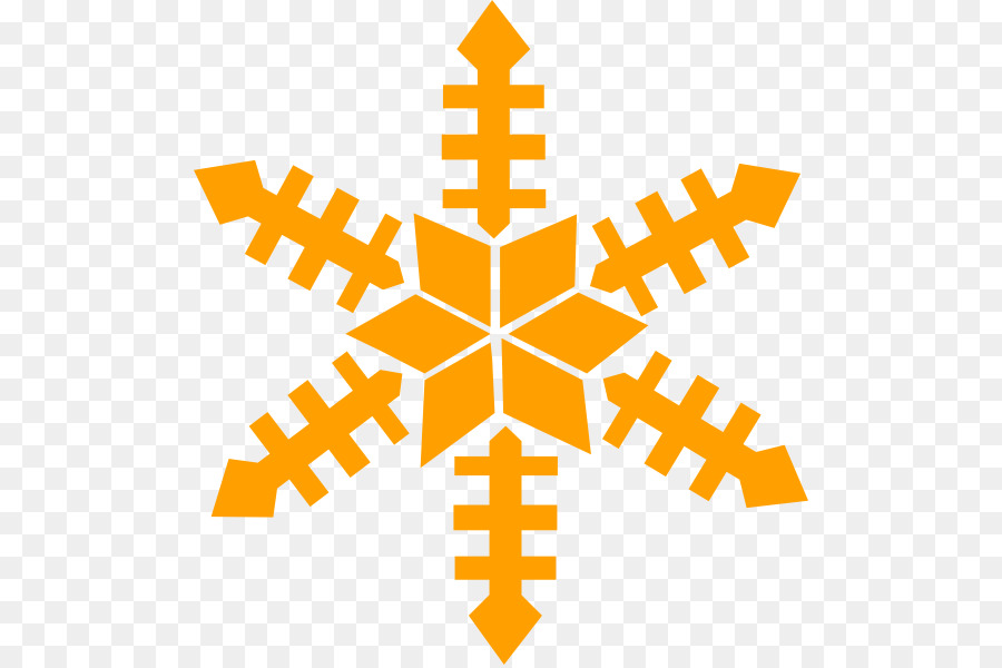 Flocon De Neige，Orange PNG