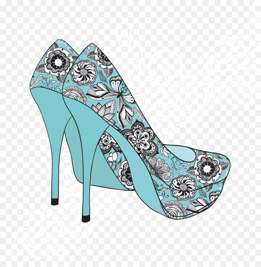 Talons Hauts Fleuris，Mode PNG