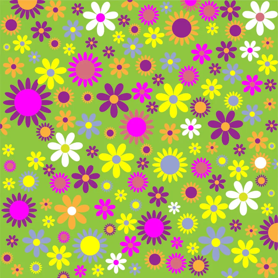 Motif De Fleurs，Coloré PNG