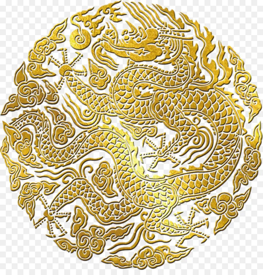 Dragon D'or，Mythique PNG