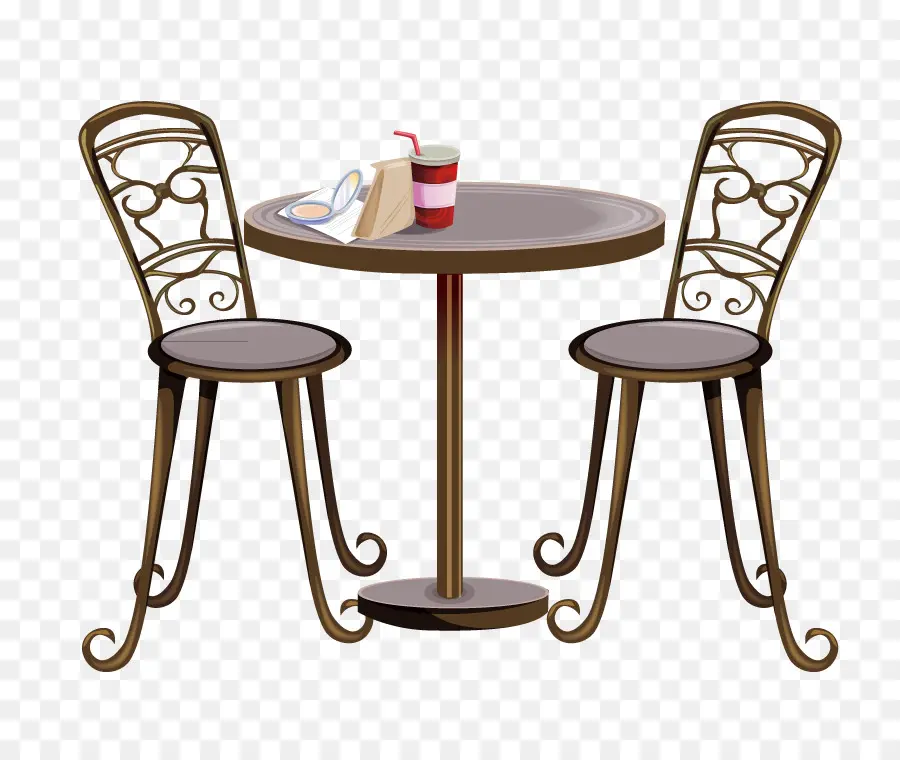 Table Et Chaises，Café PNG