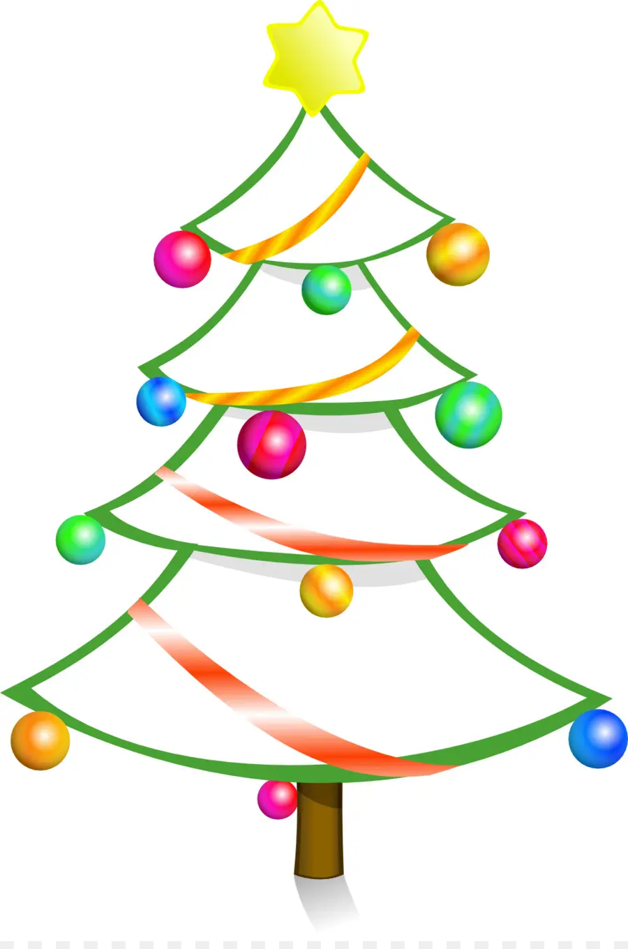 Arbre De Noël，Décorations PNG